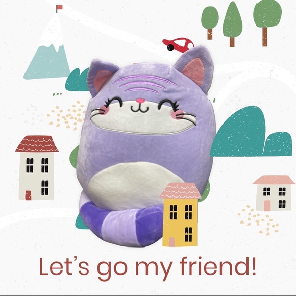 JINGLES 14” THE CAT SQUISHMALLOW - Picture 7 of 8